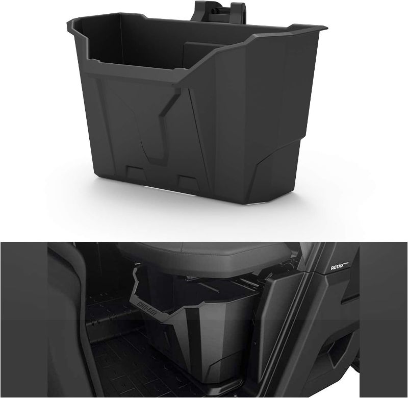 Photo 1 of Removable Storage Bin Compatible with Can Am Defender, CPOWACE Passenger Underseat Waterproof Storage Box 