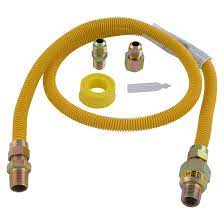 Photo 1 of **HOSE ONLY**
EASTMAN 48-in 1/2-in Mip Inlet x 3/8-in Mip Outlet Stainless Steel Gas Appliance Installation Kit
