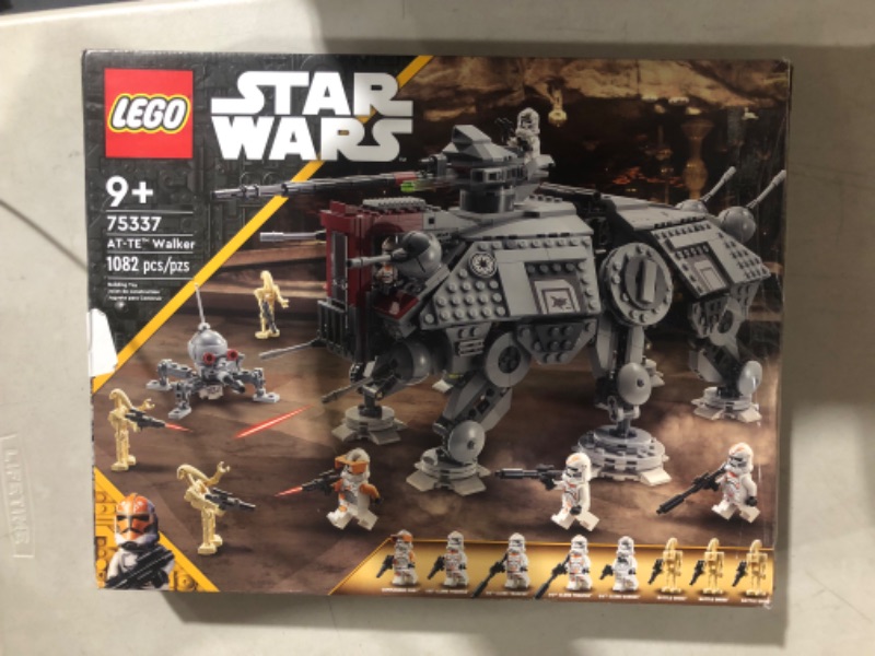 Photo 5 of ***USED*MISSING PIECES*BAGS OPENED AND TAPED SHUT*MINOR DAMAGE TO BOX***
LEGO Star Wars at-TE Walker 75337 Building Toy Set (1,082 Pieces) 