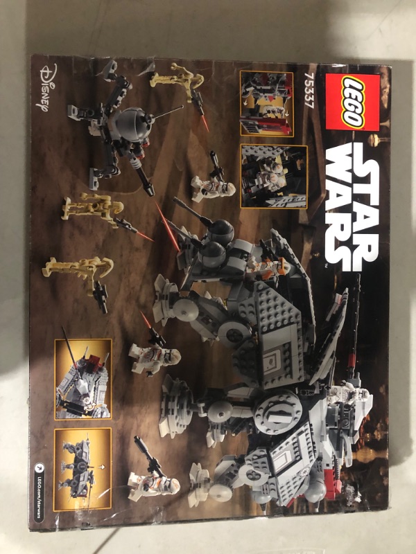 Photo 1 of ***USED*MISSING PIECES*BAGS OPENED AND TAPED SHUT*MINOR DAMAGE TO BOX***
LEGO Star Wars at-TE Walker 75337 Building Toy Set (1,082 Pieces) 
