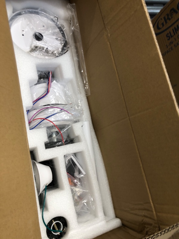 Photo 1 of Obabala 52'' Wood Ceiling Fan Modern Ceiling Fan with LED White Wood 52-inch