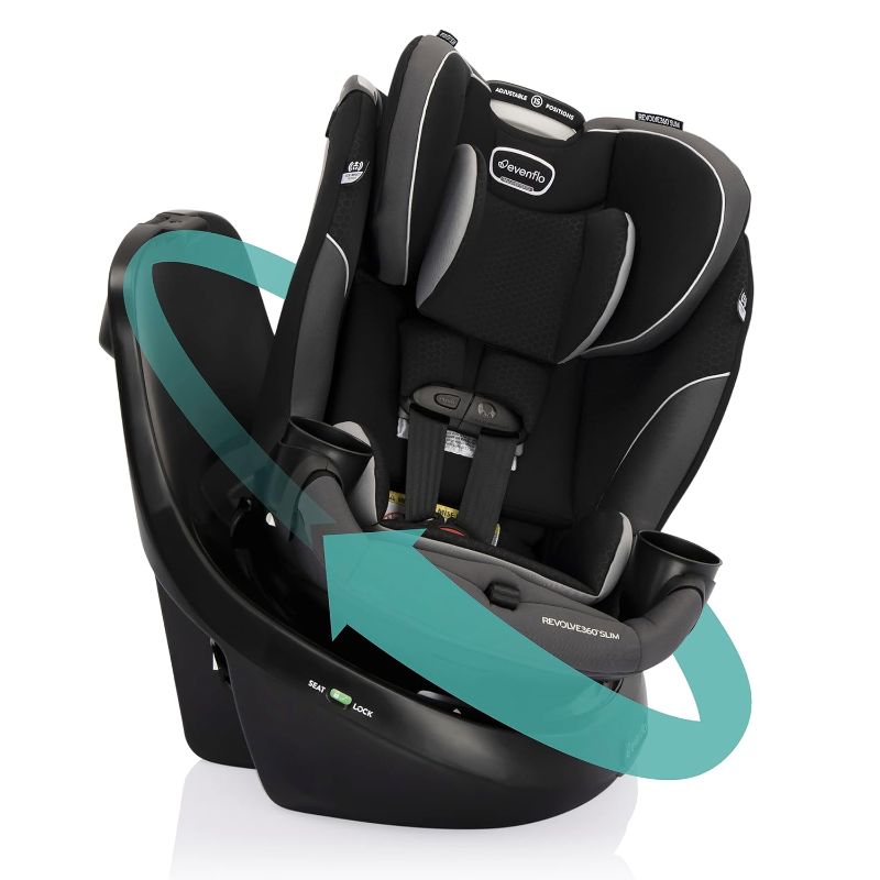 Photo 1 of **MISSING BASE** Evenflo Revolve360 Slim 2-in-1 Rotational Car Seat (Canton Black) 