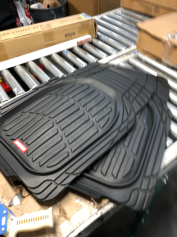 Photo 3 of Motor Trend FlexTough Plus-2 Piece Front Car Floor Mats- Black 