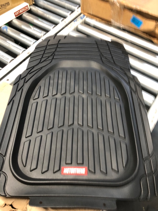 Photo 2 of Motor Trend FlexTough Plus-2 Piece Front Car Floor Mats- Black 