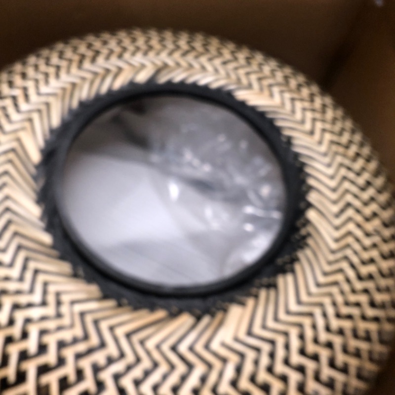 Photo 1 of HITOMEN Handmade Rattan Bread Baskets Round Wicker Fruit Serving Storage Bowls, Natural Woven Decorative Kitchen Counter Organizing (Honey Brown) M-9.1" Medium