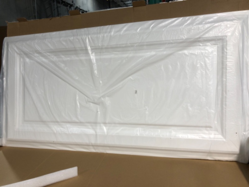 Photo 1 of Art3d 12-Pack Drop Ceiling Tiles 2x4 Ft, PVC Decorative Ceiling Covering Panels White 12