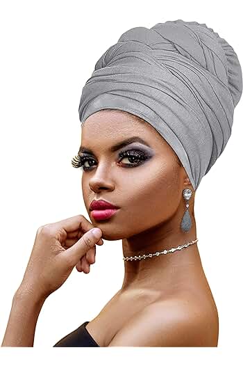 Photo 1 of ***NON-REFUNDABLE PACK OF 2***
Turban Head Wraps Jersey Stretch Hair Scarf

