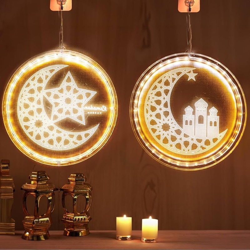 Photo 1 of ***NON-REFUNDABLE PACK OF 3***
Dazzle Bright 2 Pack Eid Ramadan Decorations Window Lights