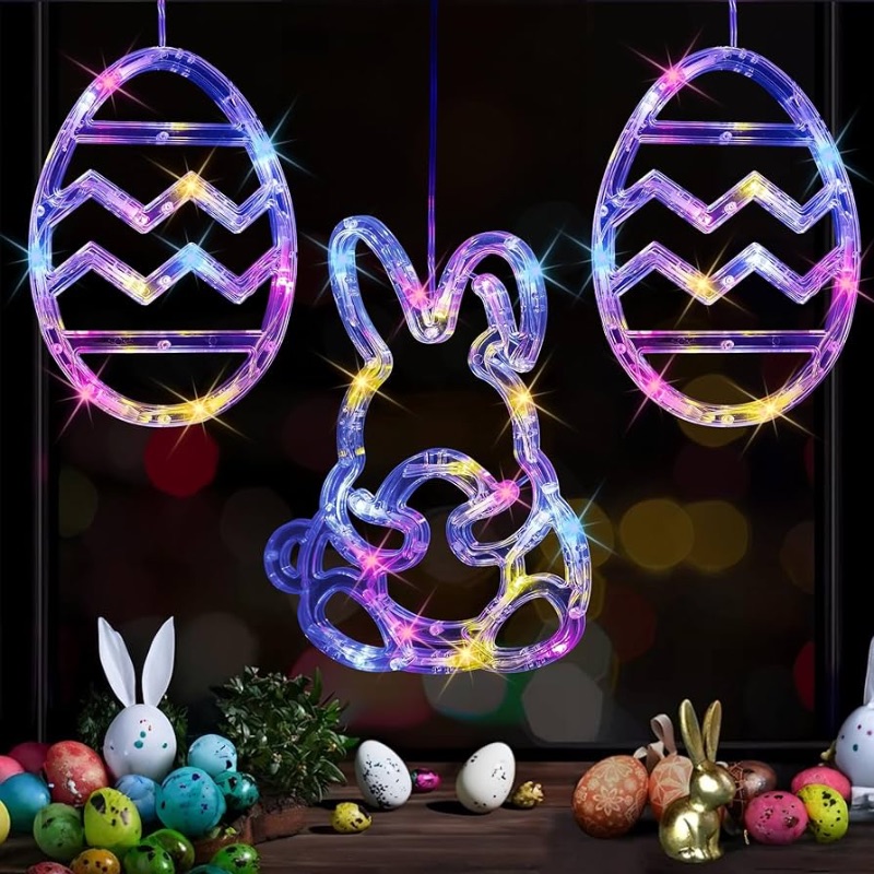 Photo 1 of ***NON-REFUNDABLE PACK OF 2***
Dazzle Bright 3 Pack Window Easter Decorations
