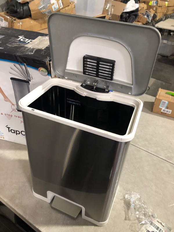 Photo 8 of ***NONREFUNDABLE - NOT FUNCTIONAL - FOR PARTS ONLY - SEE COMMENTS***
iTouchless 13 Gallon Automatic Step Sensor Trash Can with AbsorbX Odor Control System Adapter