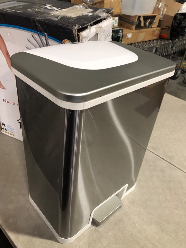 Photo 9 of ***NONREFUNDABLE - NOT FUNCTIONAL - FOR PARTS ONLY - SEE COMMENTS***
iTouchless 13 Gallon Automatic Step Sensor Trash Can with AbsorbX Odor Control System Adapter