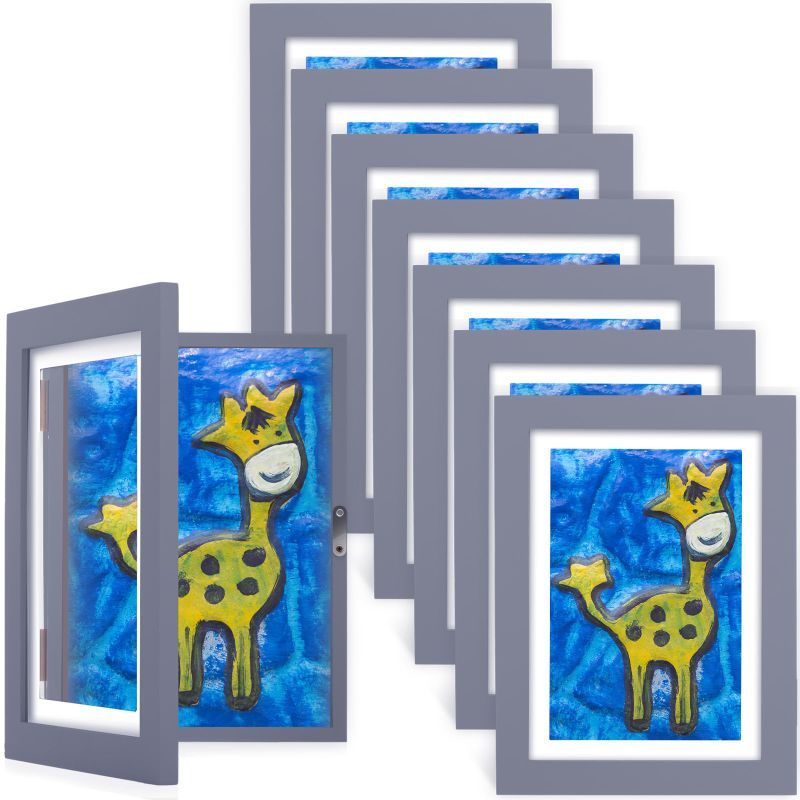 Photo 1 of ***NON-REFUNDABLE STOCK PHOTO REFERENCE ONLY 2**
 Kids Artwork Frame Magnetic Front Opening 8x11.5 with Mat 10.4x13.7 Without Mat