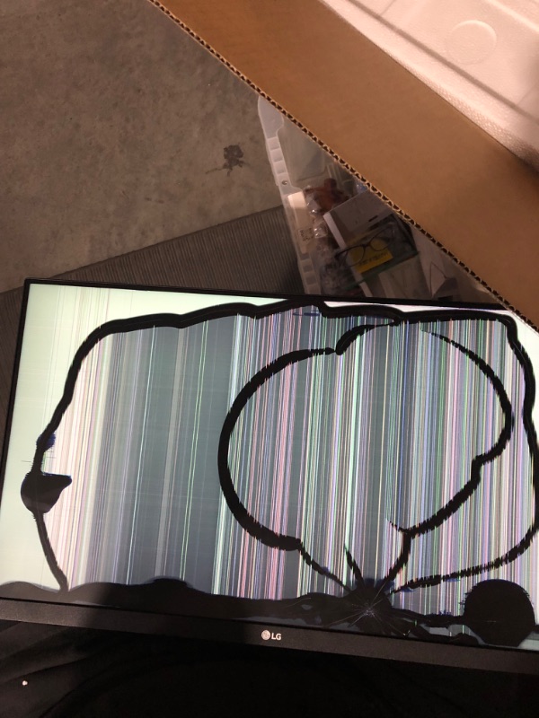 Photo 1 of [PARTS ONLY] NONREFUNDABLE BROKEN SCREEN
LG 24MP60G-B 24" Full HD (1920 x 1080) IPS Monitor 