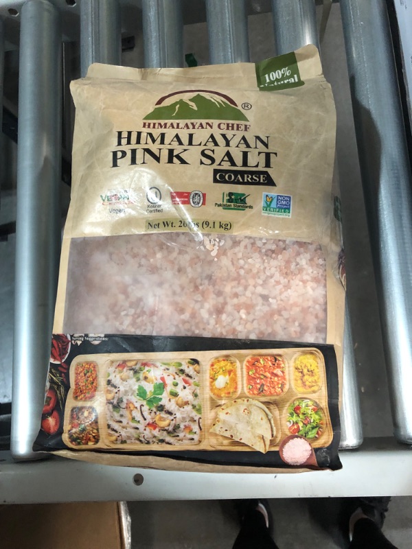 Photo 3 of 
Himalayan Chef Himalayan Salt for Grinders, Coarse Grain - 20 lbs, 100% Natural & Organic, Chemical Free Unrefined Pure Pink Rock Salt