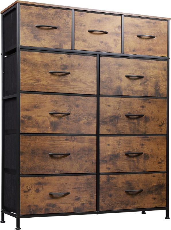 Photo 1 of 
WLIVE Tall Dresser for Bedroom, Fabric Dresser Storage Tower, Dresser & Chest of Drawers Organizer Unit with 11 Drawers, Storage Cabinet, Hallway,...