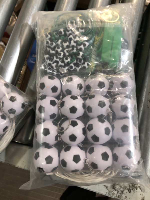 Photo 1 of 72 Pcs Soccer Party Favors Set Soccer Charm Bracelets Motivational Silicone 