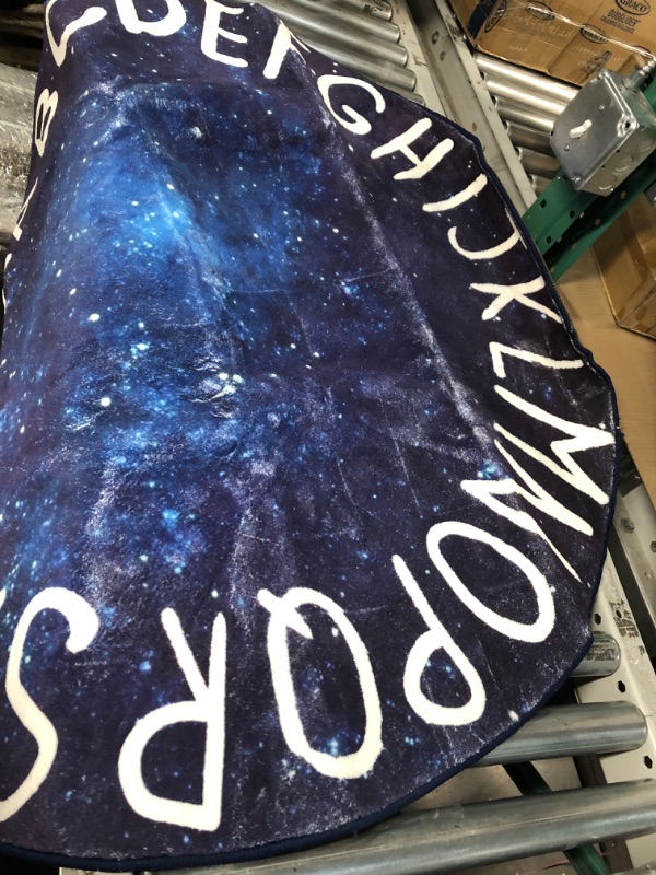 Photo 1 of LIVEBOX Space Round Kids Rug for Boy and Girl,Circle Alphabet Washable