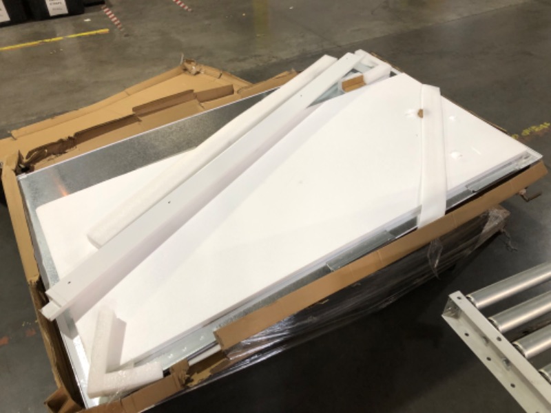 Photo 1 of Quartet Glass Whiteboard, Magnetic Dry Erase White Board, 85" x 48" with Concealed Tray, Wide Format, Frameless, Horizon (G8548HT)
