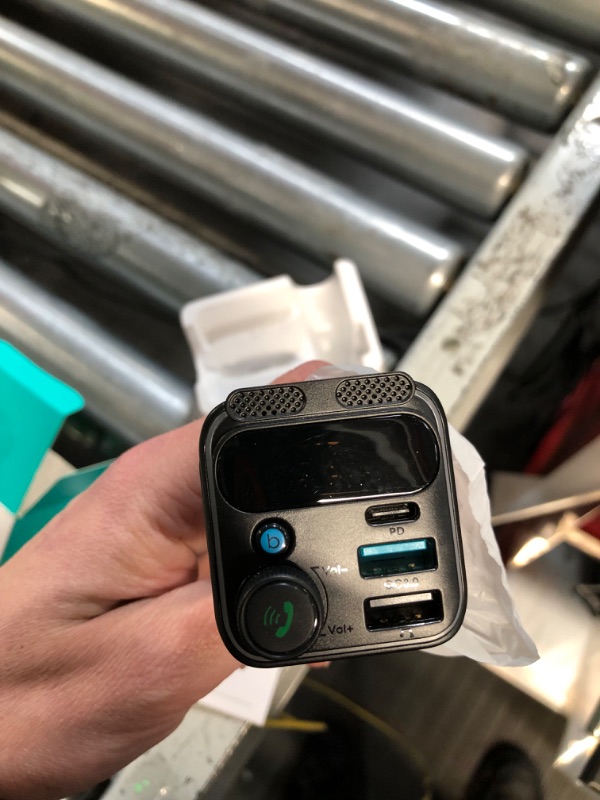 Photo 1 of JOYROOM Bluetooth 5.3 FM Transmitter Car Adapter, [Stronger Dual Mics & HiFi Deep Bass Sound], 48W PD&QC3.0 USB C Car Charger