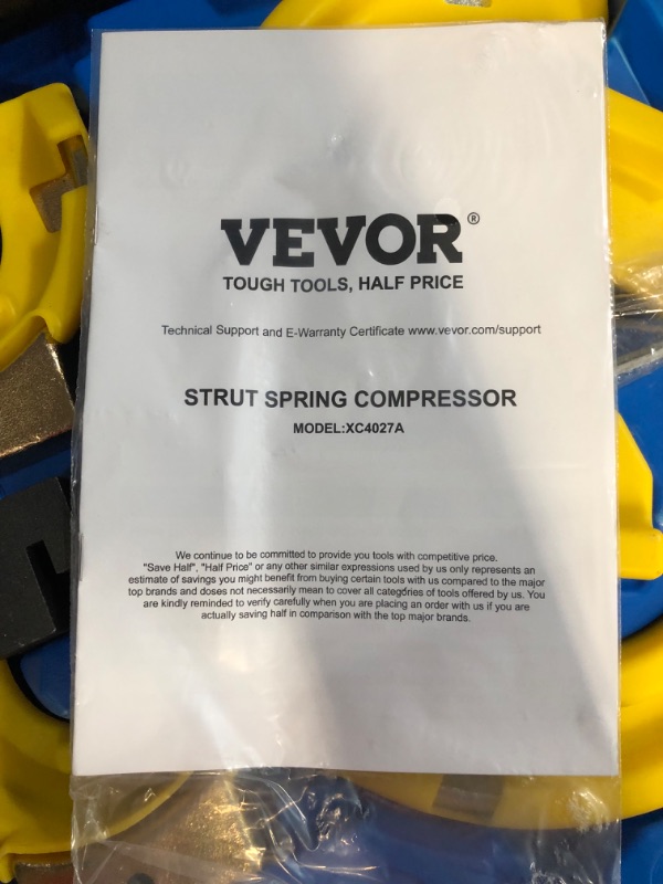 Photo 1 of VEVOR Strut Spring Compressor Set, Macpherson Strut Spring Compressor Kit, Interchangeable Fork Strut Coil Extractor Remover Tool