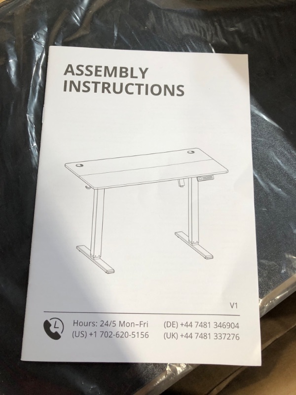 Photo 1 of ***USED - LIKELY MISSING PARTS - UNABLE TO VERIFY FUNCTIONALITY***
Cubiker 55 x 24 Inch Standing Desk, Stand up Height Adjustable Home Office Electric Table, Sit Stand Desk with Splice Board, Black Frame & Black Desktop
