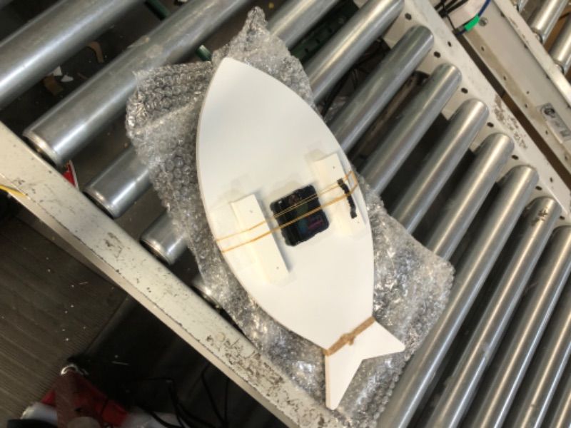 Photo 1 of GIFTAYA Wood Fish Shaped Wall Clock Ocean Sea Beach Theme 16.5"x7.9"