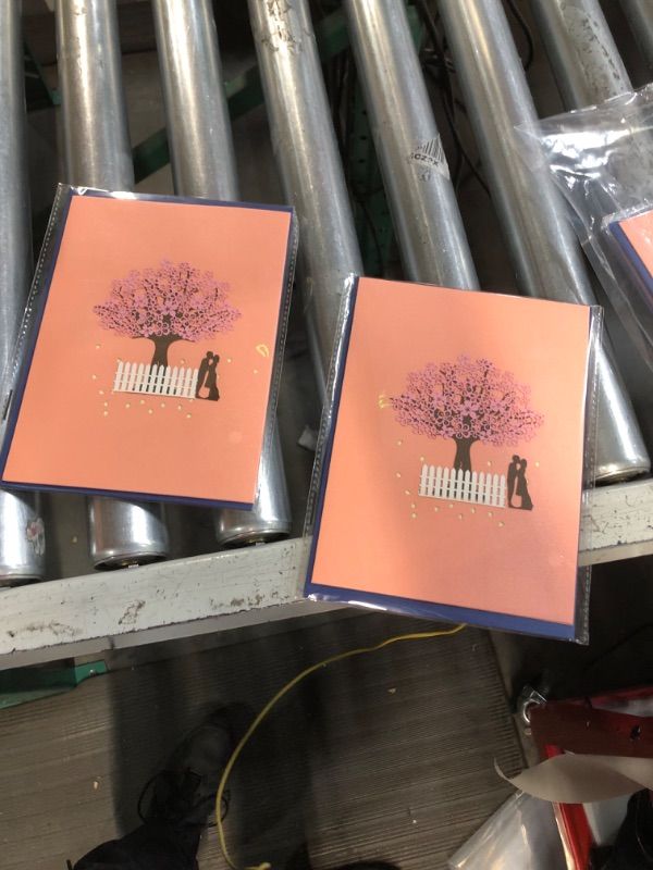 Photo 2 of **2 pack non refundable** MUSCELL Valentines Pop-Up Cherry Blossom Tree Card, 3D Pop-up Greeting Cards, Size 7.87’‘ x 5.9’‘ Cherry Tree