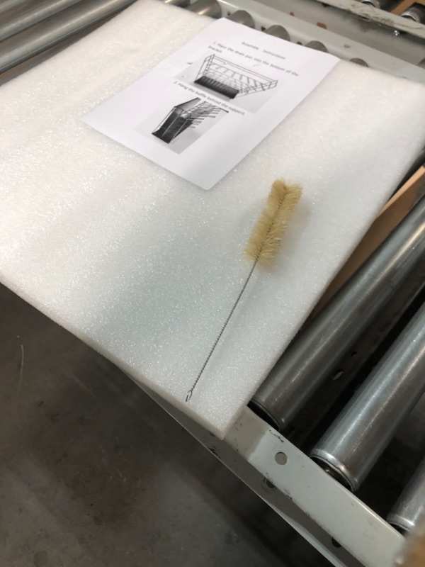 Photo 1 of VEVOR Drying Rack for Lab 90 Pegs Lab Glassware Rack Steel Wire Glassware Drying Rack Wall-Mount