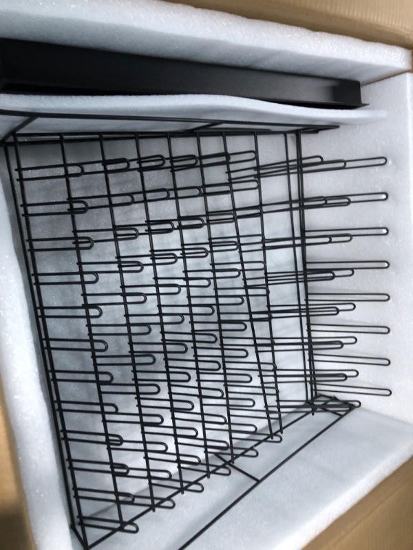 Photo 1 of VEVOR Drying Rack for Lab 90 Pegs Lab Glassware Rack Steel Wire Glassware Drying Rack Wall-Mount
