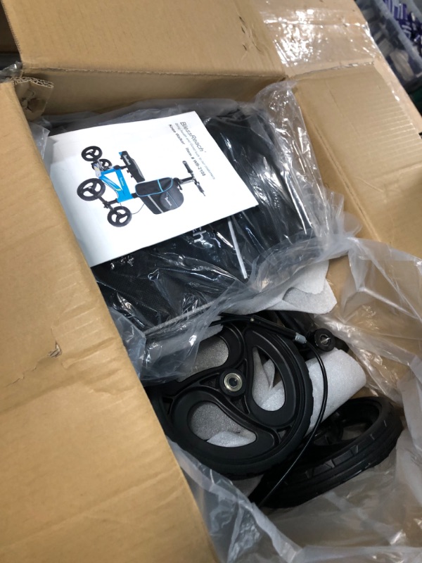 Photo 1 of ***USED - LIKELY MISSING PARTS - UNABLE TO VERIFY FUNCTIONALITY***
Economy Knee Scooter, Steerable Knee Walker, Foldable Knee Scooters for Foot Injuries Adult Best Crutches Alternative (Blue)