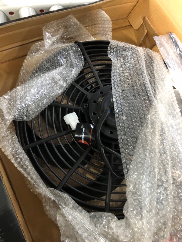 Photo 3 of A-Premium 14'' 14 inch Slim Fan Pull Universal Electric Radiator Cooling Fan Assembly, 12V 90W with Mount Kit