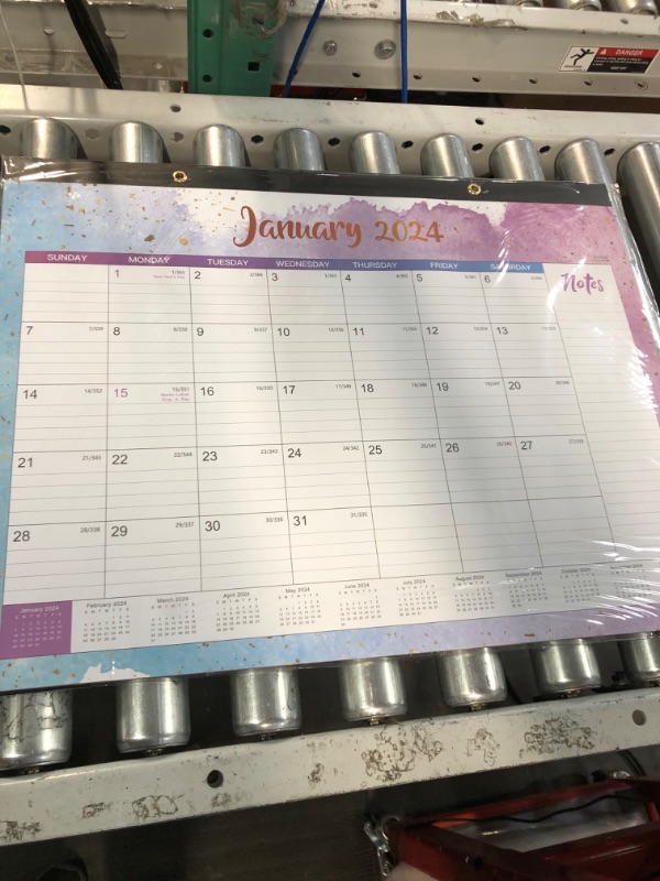 Photo 4 of 2024 Desk Calendar - Large Desk Calendar 2024, Jan. 2024 - Dec. 2024, 22" x 17", Thick Paper with Corner Protectors