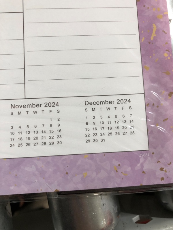 Photo 2 of 2024 Desk Calendar - Large Desk Calendar 2024, Jan. 2024 - Dec. 2024, 22" x 17", Thick Paper with Corner Protectors