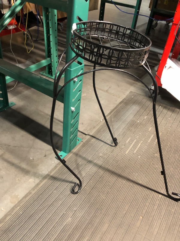 Photo 3 of [READ NOTES]
allen + roth 27.3-in H x 13.3-in W Black Indoor/Outdoor Round Steel Plant Stand