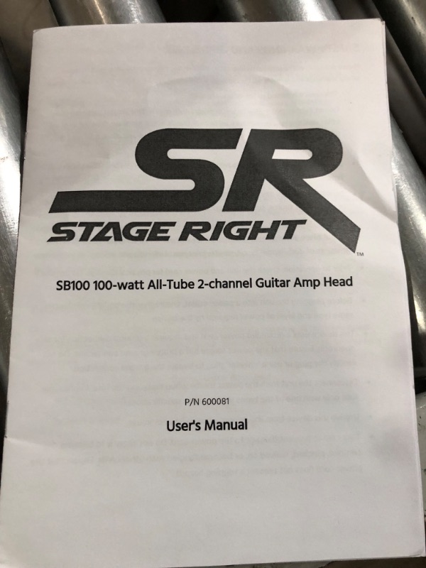 Photo 6 of *** MISSING POWER CORD***
Monoprice SB100 100-watt 2-Channel Guitar Amp Head - with Reverb, Four 6L6 Tubes, Effects Loop - Stage Right Series