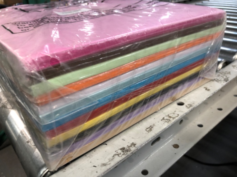 Photo 2 of 1200 Sheets Construction Papers Bulk, 12 x 18 Inch Copy Paper and Printer Paper  (Assorted Neon Colors)