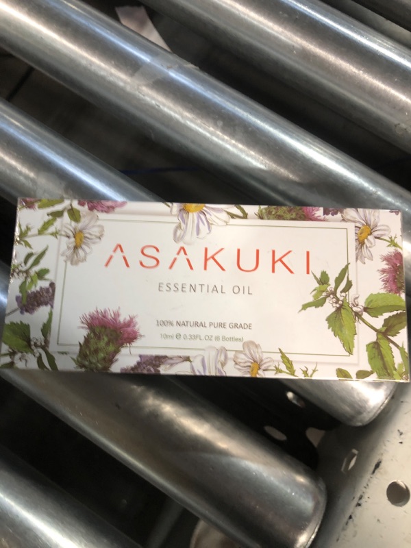 Photo 2 of (Similar to Stock Photo) ASAKUKI Essential Oil Blends Set for Diffusers for Home, Well-Being Gift Kit- Calming, Dreams, Breathe, Relaxing, Mood, Fresh Air Aromatherapy Oils for Humidifiers, Massage, 6x10ml