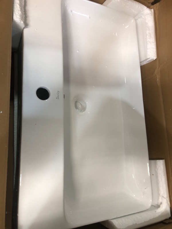 Photo 3 of ***USED - SINK ONLY - NO HARDWARE***
Davivy 28''X 16.7'' Rectangle Vessel Sink White Vessel Sink,Bathroom Sinks Above Counter,Ceramic Vessel Sink,Counter Top Sink,Sink Bowls for Bathroom