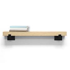 Photo 1 of (Similar to Stock Photo) allen + roth 23.6-in L x 4.75-in D x 3.93-in H Dark Oak Rectangular Bracket Shelf