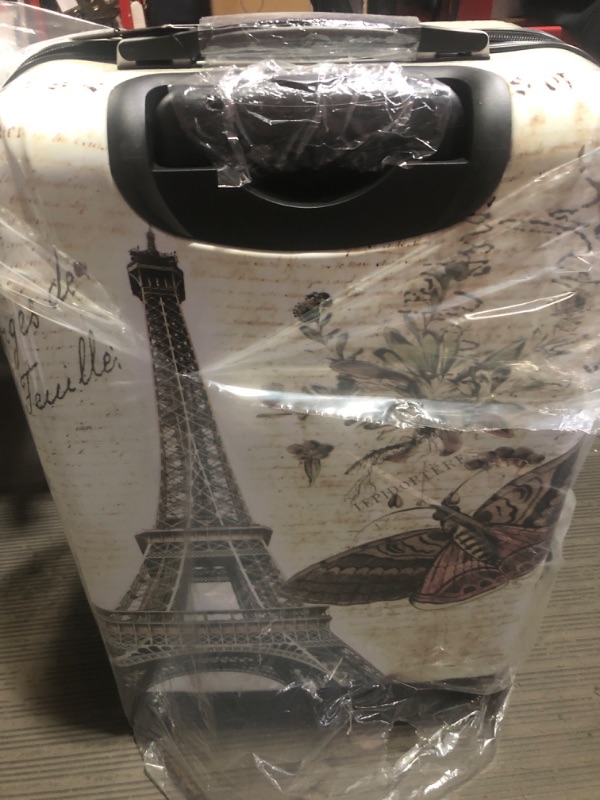 Photo 3 of (see clerk notes) InUSA Paris Print Luggage with Spinner Wheels | Durable Lightweight Hardside Suitcase |