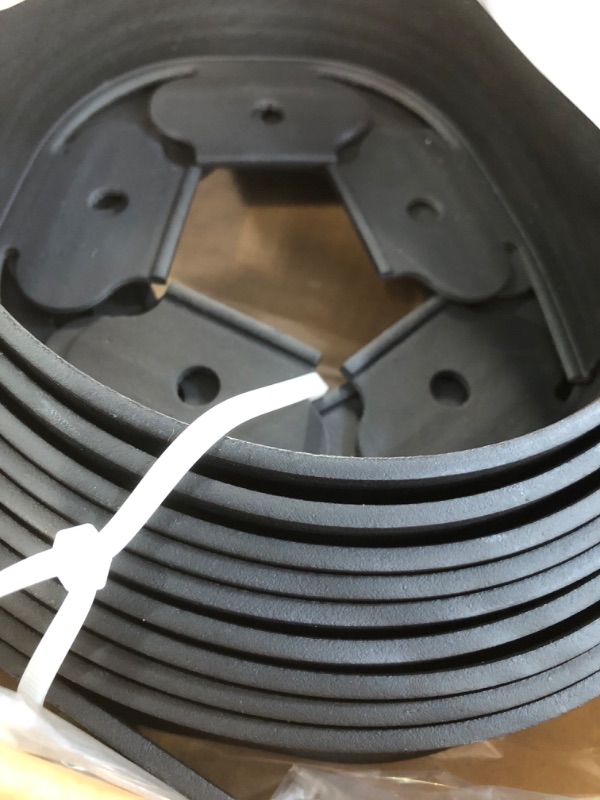 Photo 1 of Landscape Edging,20ft Plastic No Dig Garden Edging with 20 Stakes,2 Inch Tall Lawn Edging 20FT Black