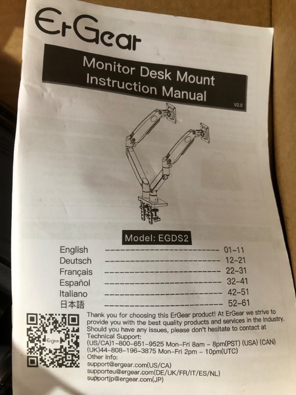 Photo 3 of Dual Gas Spring Monitor Mount For 13" To 35" Screens