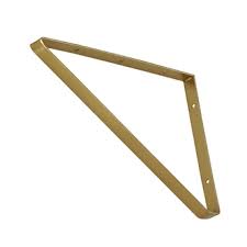 Photo 1 of **NON-REFUNDABLE** 2 PACK Origin 21 8.01-in L x 0.79-in W x 11.02-in D Brushed Gold Shelf Bracket