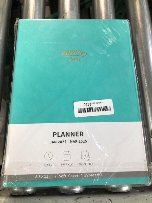 Photo 3 of RETTACY 2024 Planner - 2024 Planner 8.5 x 11, Monthly Planner 15 Month Planner, Jan 2024 - Mar 2025, 100 GSM  (Mint)