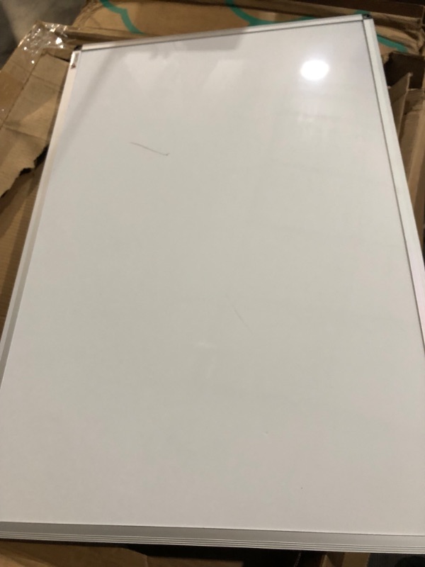 Photo 4 of ***DAMAGED*SCRATCH ON WHITEBOARD*PICTURED***
VIZ-PRO Magnetic Dry Erase Board, (36 X 24)