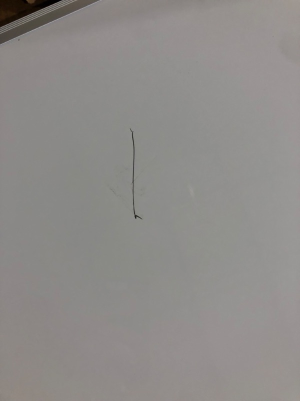 Photo 2 of ***DAMAGED*SCRATCH ON WHITEBOARD*PICTURED***
VIZ-PRO Magnetic Dry Erase Board, (36 X 24)