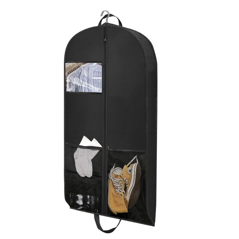Photo 1 of ** 2 PACK BUNDLE NON-REFUNDABLE**
43" Suit Bags for Closet Storage and Travel, 4" Gusseted Hanging Garment Bags