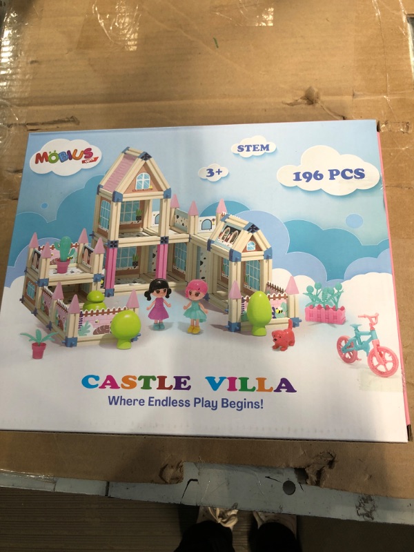 Photo 2 of 233-Piece 3D Princess Castle Villa Doll House Building Toy Set 