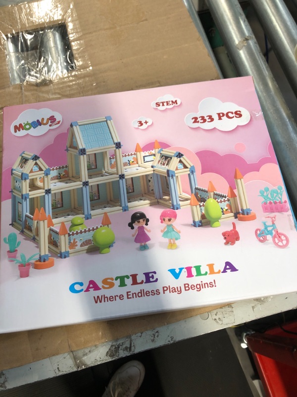 Photo 2 of 233-Piece 3D Princess Castle Villa Doll House Building Toy Set