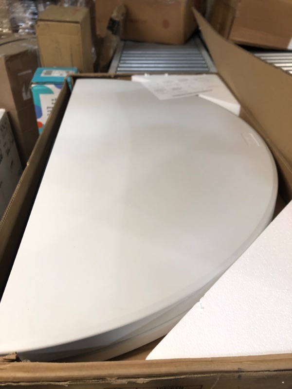 Photo 2 of ***USED - DAMAGED - DENTED - SEE PICTURES***
VINGLI 48" Round Bi-Folding Commercial Table, 4 Feet Portable Plastic Dining Card Table for Kitchen or Outdoor Party Wedding Event, 1-Pack